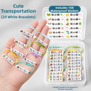 QU RAN | Waterproof Name Label Tag Kids School Essential