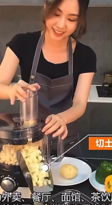 เครื่องหั่นผักลูกเต๋า เครื่องบดสับ เครื่องตัดผักไฟฟ้า 600W มัลติฟังก์ชั่นเชิงพาณิชย์ ZBS-05A