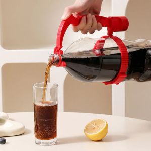 Beverage Handle Grab Handle Beverages Bottle Inverting Handle Holder Adjustable Flow Rate Control Built-in Bottle Opener