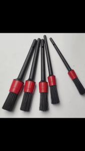 PINMOAP 5PCS Car Cleaning Brush Set Nylon Detail Brush Car Interior Care Beauty Home Outdoor Multi Functional Cleaning Tool