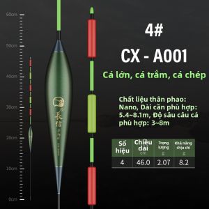 JIAZHIDIAO | Phao Câu Cá Dài Khoảng Cách Chống Dòng Điện Cảm Biến Cao Độ Nhìn Rõ Ràng