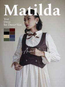 MATILDA Vest Wanita Vintage Aesthetic|Anuratu Store Official
