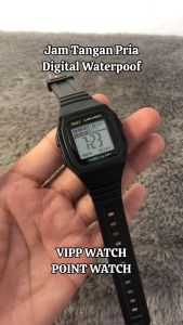 Jam Tangan Digital Electronic Pria QNO Oval Sport Watches Anti Air Waterprof FREE BOX Dan FREE BATERAI CADANGAN