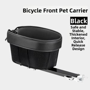 TOOKTRO | Pet-friendly Bike Front Basket for Dogs and Cats