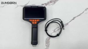5 IPS Screen Borescope 1080P Camera Detachable Design 1-15m Rigid Cable Autofocus 8mm 1920P Industrial Endoscope for Check Car