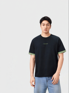 Purcotton | Cool Feel Loose Round Neck T-Shirt Short Sleeves