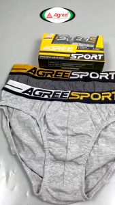 AGREE - [Isi 2pcs] Celana Dalam Pria Karet Lebar Exclusive Kotak Isi 2 CD-2327