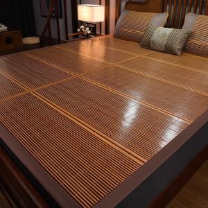 Bamboo Summer Bed Mat Twin/Queen Sizes Foldable Rattan Cooling Mat For Home Adult Children Cool Dormitory Mat Ultra-Smooth Kasur Musim Panas可折叠凉席