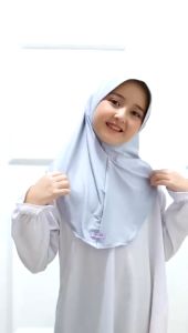 Jilbab Bergo Hamidah Oval anak paud SD SMP/Hijab Hamidah anak terbaru bahan Jersey premium/bergo anak anak