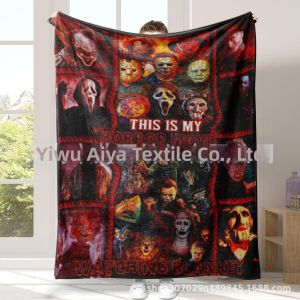 Horror Movie Theme Halloween Blanket Flannel