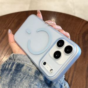 เคสโทรศัพท์แบบบางเฉียบสำหรับ iPhone 17 pro Max ดีไซน์เก๋ไก๋ ด้านหลังแบบดูดซับแม่เหล็ก ด้านหน้าแบบป้องกันเต็มจอ ด้านในแบบใส