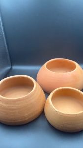 ถ้วยดินเผาขนาด 4.5 -7นิ้ว ทรงกระสอบปากงุ้มกันหก สําหรับสัตว์ขนาดเล็ก