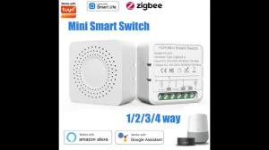 Tuya Smart Light Switch Module Zigbee 3.0 Smart Life for Alexa Google Home Yandex DIY Remote Breaker Delay 1/2/3 Gang 100-240V