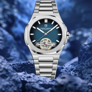 Đồng Hồ Pagani Design Nam Máy Cơ Lộ Cơ Tourbillon Thể Thao Lịch Lãm Kính Sapphire Chống Nước Thép 316L Dạ Quang Máy Nhật Bản