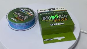สาย PE Weebass IGUANA x4 ความยาว 100 เมตร สายสีรุ้ง