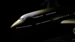 47CM B747 American NorthWest Airlines Model Airplane with Landing Gear Wheels Lights Resin Aircraft Plane for Display Collectibl