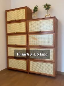 Tủ Để Sách 3 4 5 Tầng Bằng Gỗ Tre Tủ Sách Nhiều Ngăn Để Sách Vở Truyện Tranh Tài Liệu Tạo Không Gian Trưng Bày Sách Sang Trọng