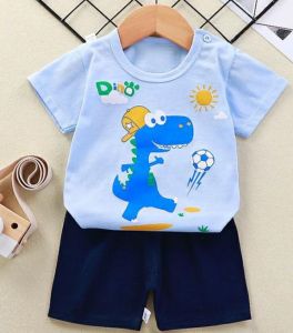 OLIT BAJU BAYI IMPORT / BAJU BAYI SETELAN CELANA IMPORT / BAJU BAYI MOTIF DINO BLUE BALL / BAJU BAYI 0-24 BULAN