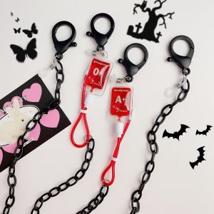 สร้อยคอผ้าอนามัยแบบท่อสูบเลือดตกแต่งเครื่องประดับแฟชั่นสำหรับโทรศัพท์มือถือและหน้ากากป้องกันการสูญหาย