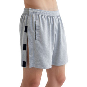 Mens and womens universal hip and knee surgery recovery shorts mens removable shorts detachable Velcro snap shorts adaptiv