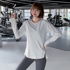 MaxRun World | Breathable Quick-Dry Long Sleeve Loose Fit Womens Sports T-Shirt