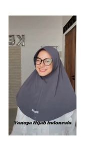 Hijab Instan Bergo Pet Jersey Premium Size M / Jilbab Sport Kerudung Instant Favorit - Yansya Hijab