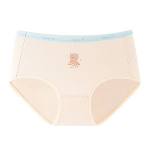 miiow | Antibacterial Pure Cotton Triangle Panties For Girls Puberty Development Middle School Students Breathable Moisture Wicking Shorts