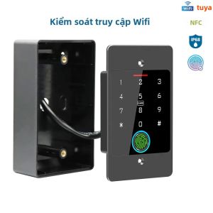 HF5 Tuya Wifi Bàn Phím Độc Lập Kiểm Soát Truy Cập Bằng Vân Tay Đèn Nền Chống Nước Nhúng Đầu Đọc Mở Cổng Cho An Ninh Nhà Thông Minh