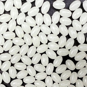 Glow-in-the-dark Acrylic Fluorescent Oval Beads 1000pcs Hard Beads Lure Blocking Beads for Fishing Outdoor Camping Travel Gear