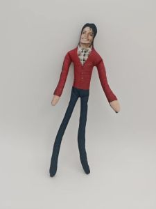 Michael Jackson Mouse Skin MJ Abstract Doll with Built-in Wire Skeleton Posable Doll Gift
