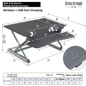 KCOUROROUGE | Adjustable Electric Stand-Sit Desk