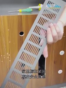 50/80mm Wide Vents Perforated Sheet Aluminum Alloy Air Vent Perforated Sheet Web Plate Ventilation Grille Vents Perforated Sheet