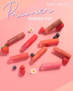 เบบี้ไบร์ท ติ้นทาปาก ลิปทินท์ เนื้อแป้ง 2.4g Baby Bright Primer Powder Tint