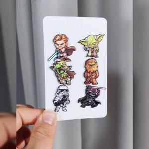 Bandai | Cartoon Sci-Fi Character Enamel Pins Set Cute Collectible Metal Lapel Brooches for Backpacks 4/6/7/8pcs Fans Gift