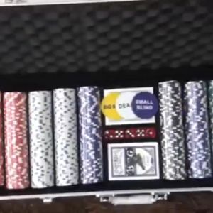 【✅24 Hours Ship】Poker Chips Set Sports In Style Poker Game Set 500pcs with Metal Box
