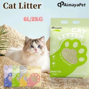 AIMAYAPET 6L Cat Litter Tofu Cat Litter Sand Food Odour Control Clumping Highly Absorbent Mixed Cat Kitty Litter