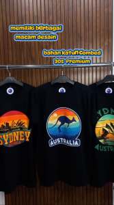 kaos oleh oleh australia australi baju sydney tshirt koala kangguru kaos melbourne souvenir tag label australia original aus2 pth
