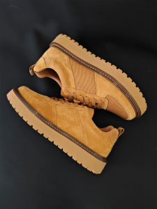 Large Size Mens Shoes 46 Genuine Leather British Style Work Boots 47 American Retro Big Head Shoes 48 Thick Bottom Low Cut Martin Boots