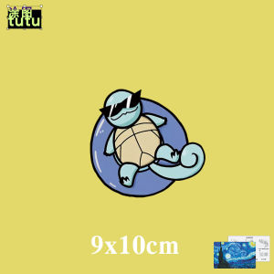 Cool Motorcycle Window Decorative Sticker Reflective Decal for Electric Motorbike Turtle Pokemon Personality Creative Design
