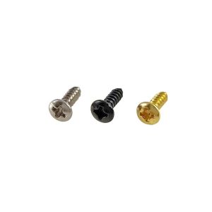 50pcs/set Gold Black Silver Electric Guitar Bass Pickguard Cover Plate Screws For Guitar Bass Metal Fixed Screw Wholesale
