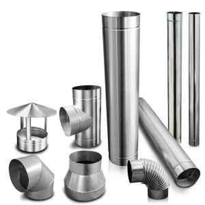 Thickened Stainless Steel Chimney Tube 10/12/13/14/15/16/17/18cm Firewood Stove Smoke Pipe Smoke Vent