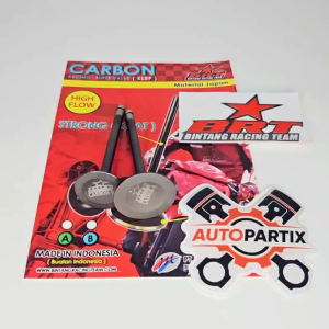 Payung Klep BRT 28 24 34 29 5mm MIO NOUVO FINO HEAD BRT Valve Klep Carbon 28 24 34 29 Batang 5 mm PNP HEAD BRT MIO Old New Sporty Smile NOUVO FINO Karbu Karburator 2824 3429