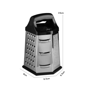 Stainless 6sided Box Grinder Multifunctional Grater Vegetable Scraper Shredder Cheese Potato Slice Cheese Slicer Kitchen Tool