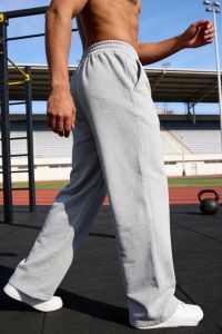 2026 Mens Wide Leg Sweatpants European and American Mens and Womens Sweatpants Waist Drawstring Straight Leg Loose Casual S