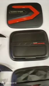 PAKET OUTER COVER HANDLE TANK COVER ALL NEW PAJERO SPORT 2016 - 2023 HITAM
