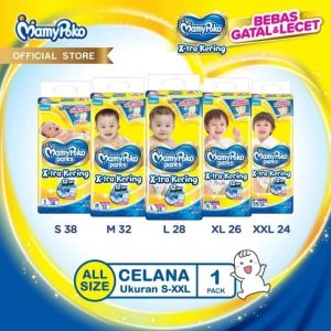 popok bayi anak mamypoko ekstra kering size S 38 M32 L28