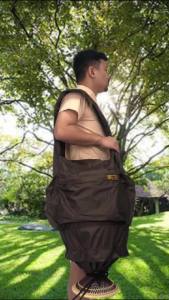 ย่ามอเนกประสงค์ เบอร์ 4 ผ้าร่มไนลอน กันน้ำ สำหรับบาตร9นิ้ว