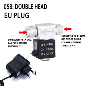 ZRDR | ZRDR Aquarium Co2 Solenoid Valve Regulator 110V-220V Low Temperature Co2 Aquarium Fish Tank Electric Magnetic Valve EU US DC12V