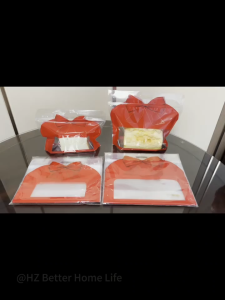 50pcs Transparent Zip Bag w/ Red Bow for Bread Cookies Candy Packaging Party Favor Bags