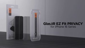 Spigen Glas.tR EZ Fit (Privacy) (2 Pack) for iPhone 16 Plus/iPhone 15 Plus